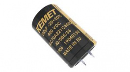 ALC70A102EH400, Конденсатор: электролитический; 1мФ; 400ВDC; ESR: 143мОм; SNAP-IN, Kemet
