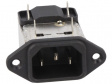 RIX0342H Разъем: питания AC; гнездо; "папа"; 3А; 250ВAC; IEC 60320; -25?85°C