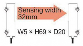 FT-A32, Датчик: световодный; Дальность: 0?3600мм; IP40; -40?60°C, Panasonic