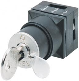 3SB3000-4QD01, Переключатель: поворотный с ключом; 1; 22мм; черный; IP65; O22,5мм, Siemens