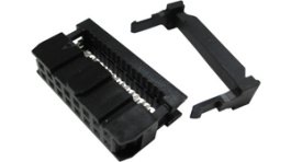 RND 205-00685, IDC Ribbon Cable Socket, 16 P , Ribbon Cable Pitch 1.27 mm, Gold-Plated, Female, RND Connect