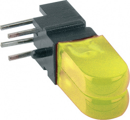 1802.8832, LED; в корпусе; желто-зеленый; Кол-во диод: 2; 20мА; 60°; ?d: 573нм, Mentor