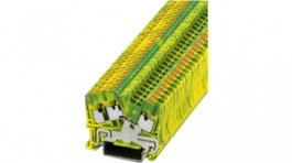 3211935, PTS 2,5-TWIN-PE ground modular terminal block pts push-in, 0.14...2.5 mm2 green/, Phoenix Contact