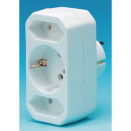 ODL-EBX-1/2A, 3-way socket white, CIXI DONGGONG