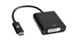V7UCDVI-BLK-1E Adapter, USB-C Plug - DVI-I Socket