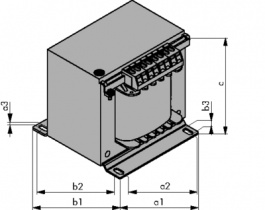 ELT 400/140 400VAC 1.6A, One-phase fan transformers 400VAC, SBA-Trafo Tech
