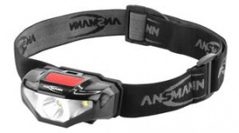 1600-0260, Headlight HD70B Black / Grey 65lm IP44, Ansmann