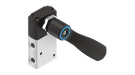 VHEF-HST-M32-M-G18, Manual Hand Lever Valve, Mechanical Spring Return, 3/2, -95kPa ... 1MPa, G1/8", Festo