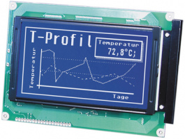 EA W240-6K2HLW, Дисплей: LCD; графический; 240x64; STN Negative; голубой; LED, Electronic Assembly