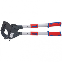95 32 060, Cable cutter, ratchet, telescopic handle, Knipex