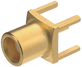 29K101-400L5, Device socket, MCX straight 50 Ohm, 6 GHz, Female, MCX, Rosenberger connectors