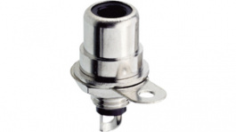 BTO 1 SCHWARZ, Гнездо; RCA; "мама"; прямой; пайка; никелированные, Lumberg Connect