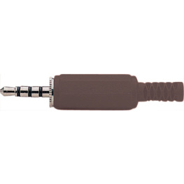 MP-435, Jack plug diam.3.5 mm black 4 poles, Marushin Electric