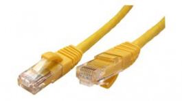 21.99.1042, CAT6 Unshielded Patch Cable, RJ45, UTP, 2m, Yellow, Value