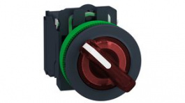 XB5FK124M5, Illuminated Selector Switch Red 2-Pole 2-Pos 90° Panel Mount, SCHNEIDER ELECTRIC