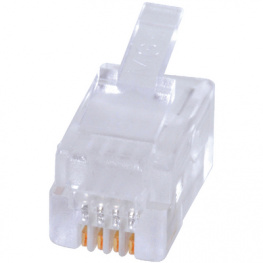 900750027, Modular plug short RJ10 4P4C unshielded, Molex