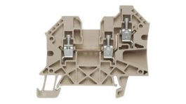 1905140000, Feed-through Terminal Block, Screw, 2 Poles, 32A, 4mm\x1a, Dark Beige, Weidmuller
