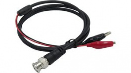RND 350-00011, BNC Plug IC Crocodile Test Lead 1 m Red + Black, RND Lab