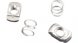 1455TSNUT, Extruded Enclosure Channel Mount Nuts and Spirings, 14 x 10 x 8 mm, Steel, 1455, Hammond