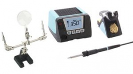 WT 1012 SET + RND 550-00164, WT 1012 Soldering Station Set and PCB Holder with Magnifier 95W 450°C 230V, Weller