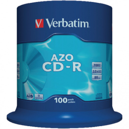 43430, CD-R 700 MB Spindle for 100, Verbatim