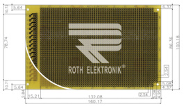 RE317-LF, Laboratory card FR4 epoxy heat tin-plated, Roth Elektronik