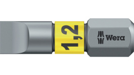 05056068001, Насадка; плоская; 6,5x1,2мм; Длина: 25мм; Монтаж: 1/4" (D6,3мм), Wera Tools
