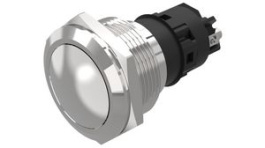 82-6162.1000, Pushbutton Switch, 1CO, Momentary Function, Silver, EAO