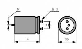 PEH200MO5470MB2, Конденсатор 47 mF 63 VDC, Kemet