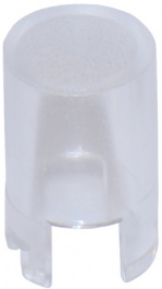 1IS11-16.0, Cap round transparent 6.5 x 16 mm, MEC