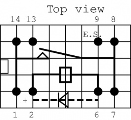 HE721A0500, Реле: герконовое; SPST-NO; Uобмотки:5ВDC; макс.200ВDC; 50мВт; DIP, Littelfuse