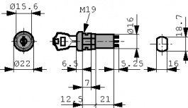 KL09-1901KA, Key-Operated Switch Poles1, Eledis