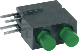 1801.8836, PCB LED 3 mm round green/green, Mentor