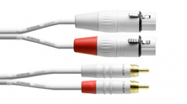 CFU 3 FC-SNOW, Audio cable assembly 3 m White, Cordial