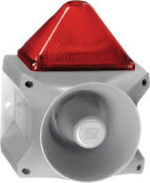 PA X 20-15 230 AC RO 7035, Flashing sounder red, Pfannenberg