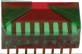 RND 210-00174, DIP switch 8P, RND Components