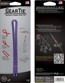 GEAR TIE 12-PURPLE, Gear Tie 12" Purple, Nite Ize