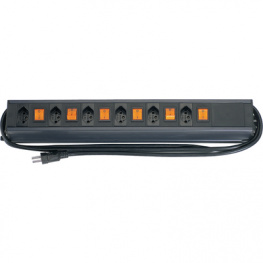STEBA UNIVERSALE 6xT13 each sw ., Outlet strip 6 Type 12 - 3 m, Steffen