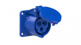 313-6F6, CEE Socket 3P 4mm² 16A IP54 230V Blue, PC Electric