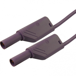 MLS WS 200/2.5 VIOLETT / VIOLE, Safety test lead diam. 4 mm Violet 200 cm 2.5 mm2 CAT II, SKS Kontakttechnik