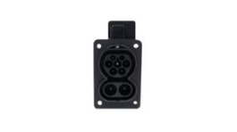 HVCOCF6ATR8SF970L3000, Combo Vehicle Inlet with PT Temperature Sensor and Cable, Type 2 - Open End, 200A, 3m, Amphenol