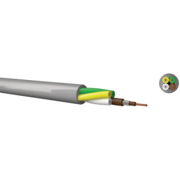 LIY-DY-Y FLEXTRONIC 3X0,25 MM2, Data cable shielded cores 3 0.25 mm2, Kabeltronik