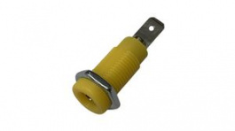 KPN-4A YELLOW, Socket \x1a4mm 19A Nickel-Plated, K & H