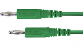 MFK 09 / 1 / 100 / GN, Test lead diam 4 mm green 100 cm 1 mm\x1a CAT I, Schutzinger