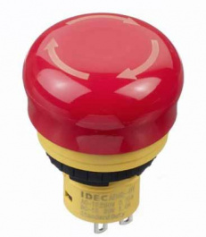 AB6E-3BV02PRM, аварийный выключатель, 2NC, IP65, IDEC, IDEC