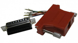 DA25-PMJ8-R-K, Adaptor D-Sub male to RJ45 25P, MH Connectors