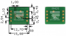 RE938-01, Prototyping board FR4 Epoxide + chem. Au, Roth Elektronik