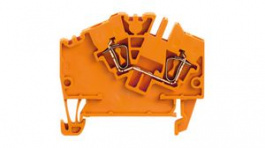 1772080000, Feed-through Terminal Block, Tension Clamp, 2 Poles, 24A, 2.5mm\x1a, Orange, Weidmuller