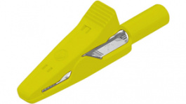 930 319-103, Crocodile clip diam. 2 mm yellow 30 VAC 60 VD, SKS Kontakttechnik