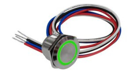 RND 210-00766, Illuminated Capacitive Touch Switch, Latching Function 1.5 A 30 VDC 1CO IP68, RND Components